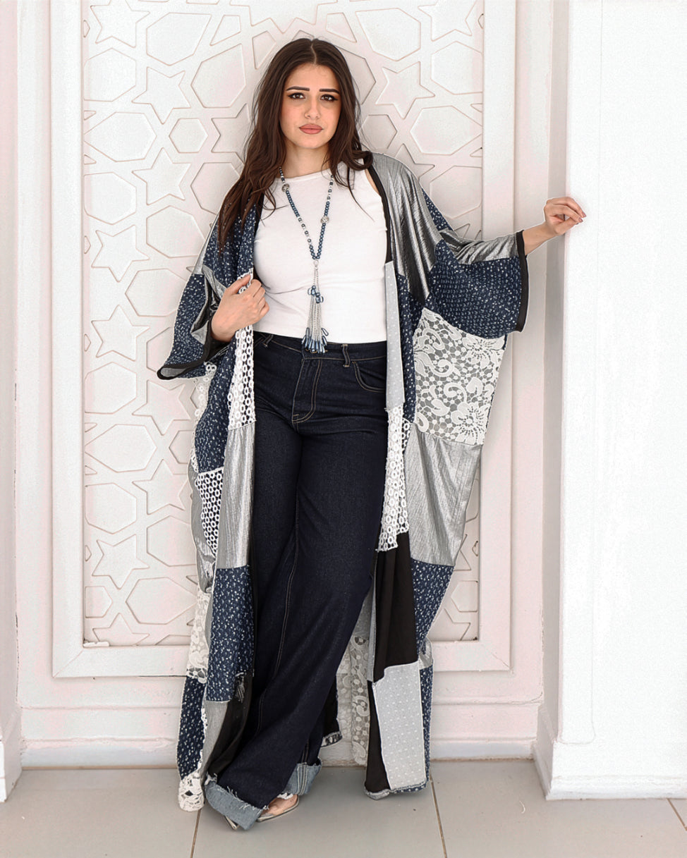 Silver Denim Kaftan