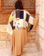 Sand Patchwork Kaftan