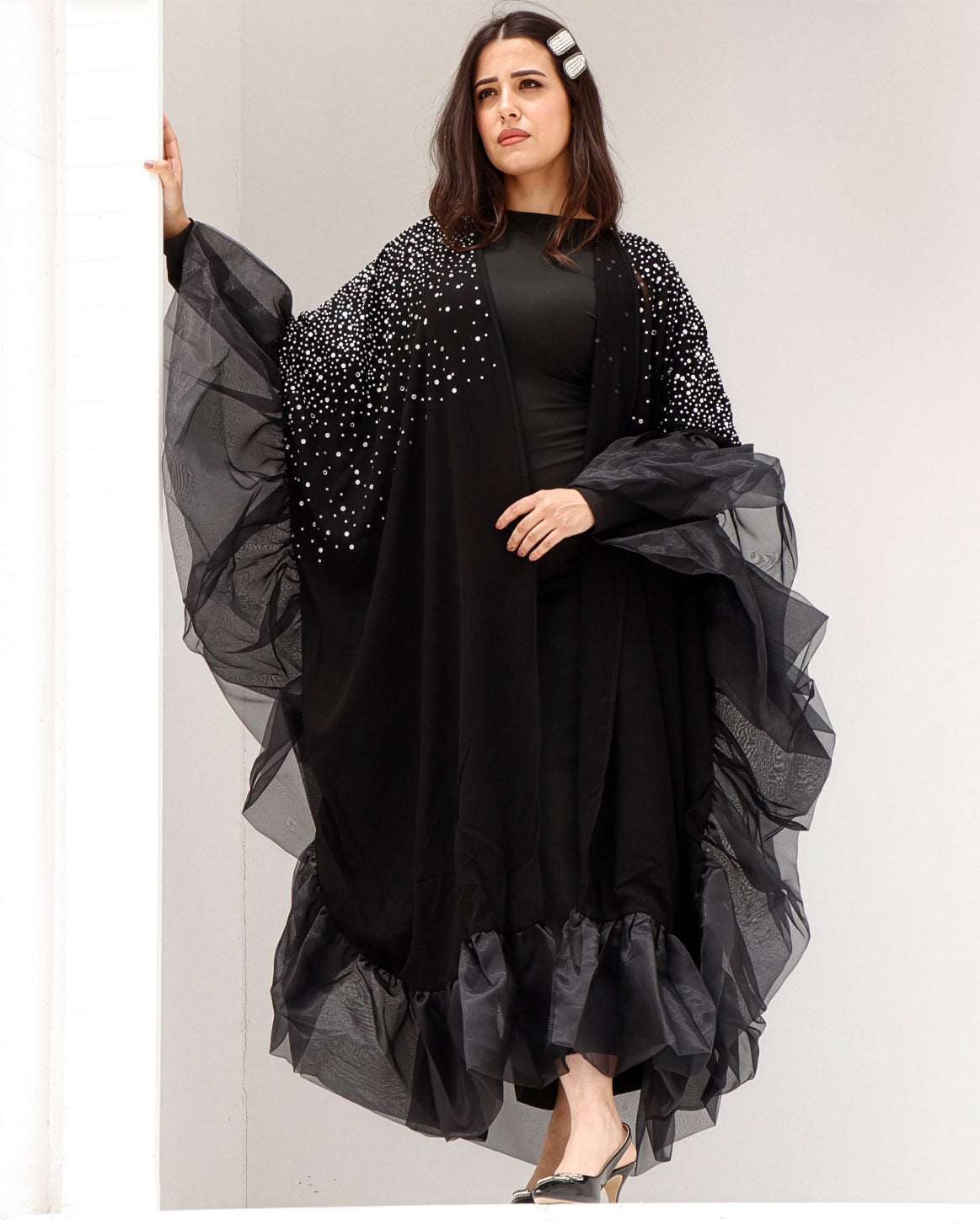 Crystal Noir Kaftan