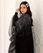 Crystal Noir Kaftan
