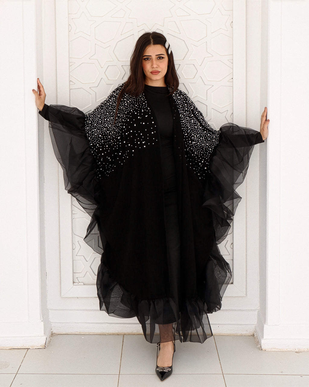 Crystal Noir Kaftan