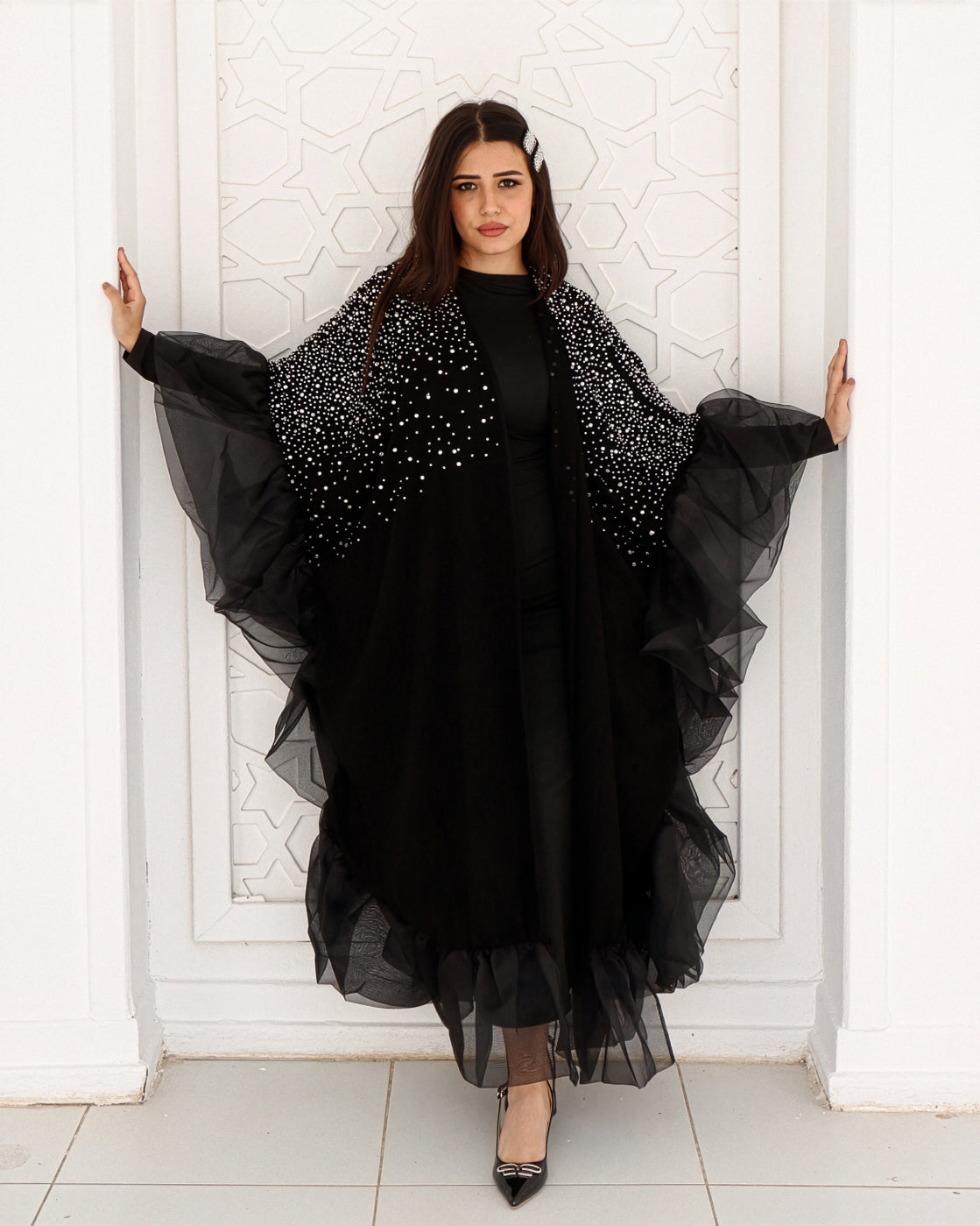 Crystal Noir Kaftan