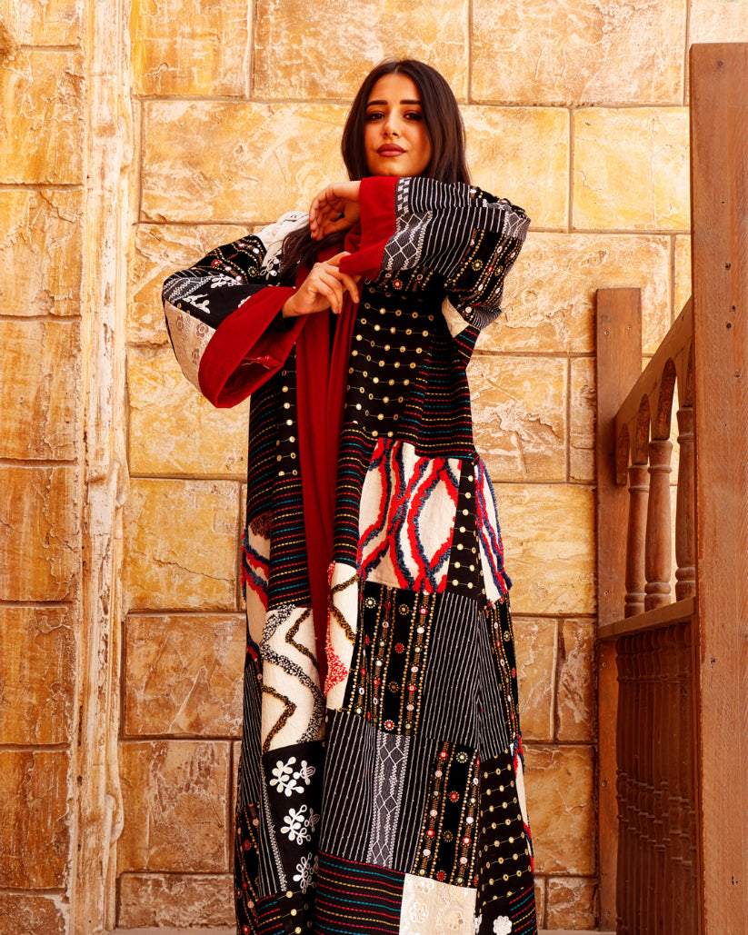 Noir Mosaic Kaftan